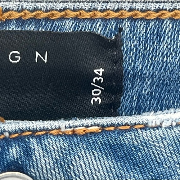 ASOS Design 30 Wide Boot Leg High Waist Denim - Picture 6 of 9